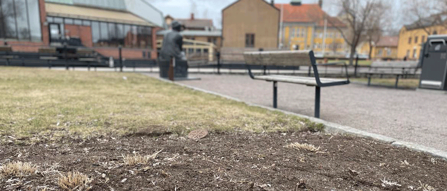 Åkanten med statyn av Selma Lagerlöf