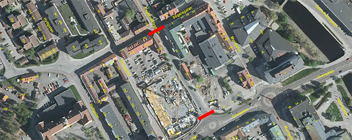 Engelbrektsgatan Stigaregatan karta